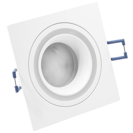 Halogenová Podhledové svítidlo GU10, IP44 Stálá Čtvercová Bílá CLARO LUMILED