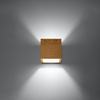 Nástěnné svítidlo QUAD G9 Cube top/bottom Skandinávské dřevěné SOLLUX