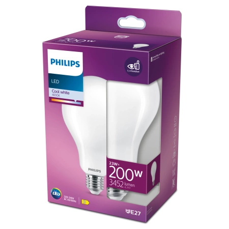 LED žárovka E27 A67 23W = 200W 3452lm 4000K Neutrální bila 300° PHILIPS