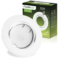 Halogenová Podhledové svítidlo GU10, MR16 Nastavitelná Kulatá Bílý Plech AURELI LUMILED