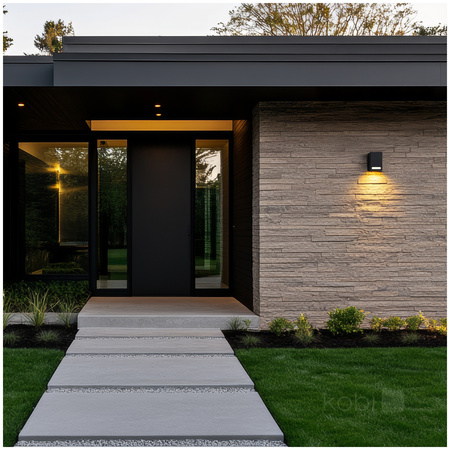 Zahradní venkovní nástěnné svítidlo GU10 IP54 Black Querk Kobi