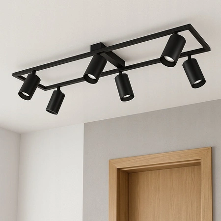 Lustr Stropní svítidlo Dekorativní 6x GU10 Black Masterled