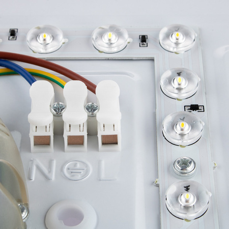 LED stropní koupelnový plafón 72W 3000-6500K White Square Diamond 43cm + dálkové ovládání