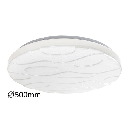 Plafond LED stropní světlo pro povrchovou montáž 50W 4500lm 3000-6500K CCT stmívatelné dálkové ovládání bílé moderní Mason Rabalux
