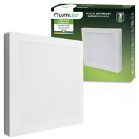 LED stropní svítidlo pro povrchovou montáž 18W Square 4000K GLOW White LUMILED