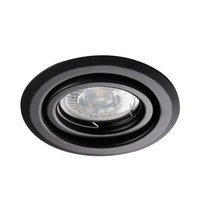 ALOR GU10/GU5.3 Kruhové podhledové svítidlo Movable Black KANLUX