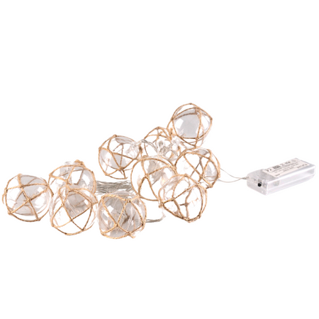 LED zahradní girlanda na baterie 2.1 m. napájená 2xAA bateriemi AHNE GOLDLUX (Polux)