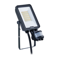 LED reflektor 20W 2400lm 3000K/4000K/6500K IP65 se senzorem pohybu černý PHILIPS LEDINAIRE