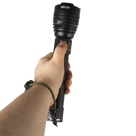 Taktická dobíjecí USB vojenská LED svítilna 15W VA0075 Vayox