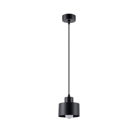 SAVAR 1 E27 Černá moderní stropní závěsná lampa SOLLUX