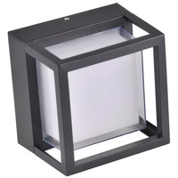 KANSAS LED nástěnná lampa zahradní lampa IP44 12W 4000K černá GOLDLUX (Polux)