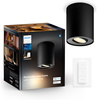 Stropní svítidlo LED Spot Pillar Black 4,2W CCT PHILIPS HUE Bluetooth Zigbee + stmívač