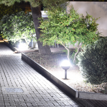 Venkovní zahradní stojací lampa 50cm ULSA E27 GOLDLUX (Polux)