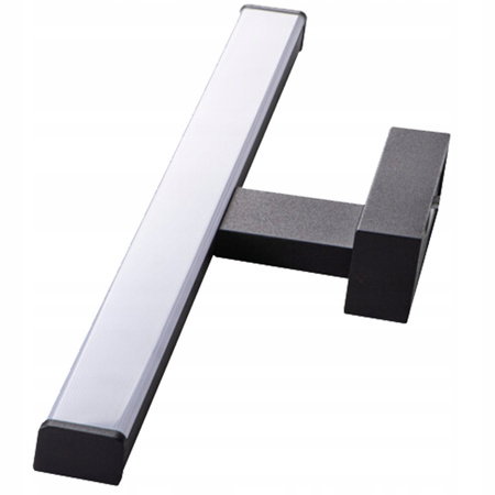 Nástěnné koupelnové LED svítidlo nad zrcadlo 15W 1230lm 4000K Neutral Rectangular Black IP44 Asten Kanlux