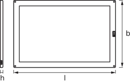 LED lampa pod skříňový nábytek 7.5W 450lm 3000K Teplá bílá s pohybovým senzorem stmívatelné 30x20cm skříňka LED panel LEDVANCE