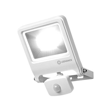 Reflektor LED 30W 2700lm 3000K IP44 Bílý s pohybovým senzorem LEDVANCE Floodlight Endura
