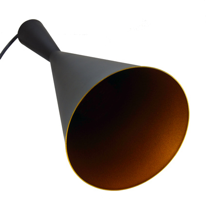 Lustrová závěsná lampa IL MIO MODERN P-306C E27 černá a zlatá - GOLDLUX (Polux)