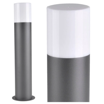 Zahradní lampa LED sloupková E27 TUBA NISKA Graphite 44cm DALLAS GOLDLUX (Polux)