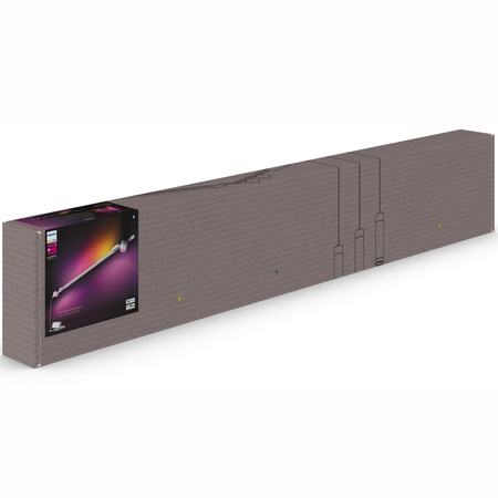 Perifo Lighting Rail Kit 2m + 2x reflektor + LED světlo 39,9W CCT RGB Philips HUE Bluetooth White