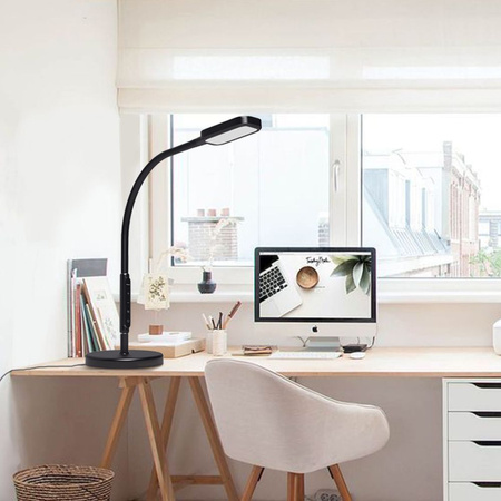 Stolní lampa 2v1 LED 12W 3000K-5500K CCT Stmívatelná dotyková černá