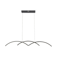 Stropní závěsné svítidlo 40W Black Modern River Rabalux