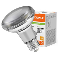 LED žárovka R80 E27 8,5W = 100W 670lm 2700K Teplá bílá FILAMENTNÍ STMÍVATELNÁ LEDVANCE