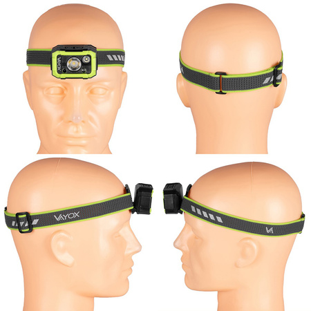 Dobíjecí čelovka 750LM CREE + SMD PRO SERIES VA0187 VAYOX