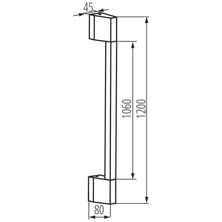 Venkovní lineární 120cm LED 480lm 3000K teplá IP54 povrchová montáž černá YALTE Kanlux