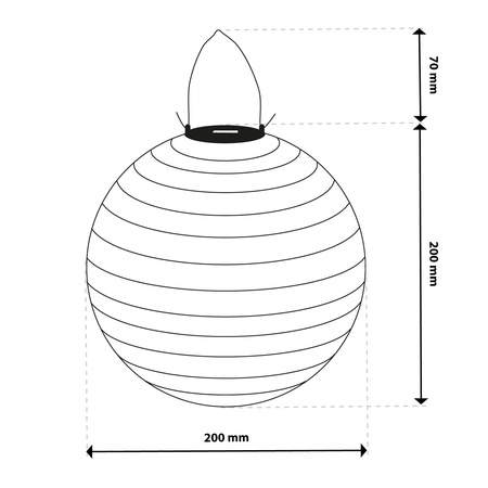 Solární LED venkovní lampa, Lampion Origami 20 cm FELISI LUMILED