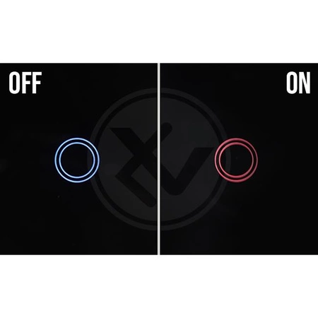 Skleněný vypínač Wi-Fi LED TOUCH. černý. dvojitý