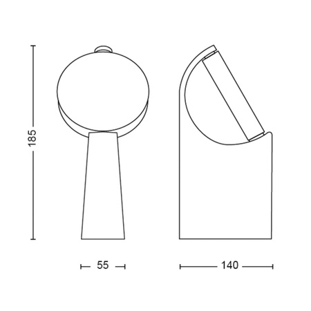 Venkovní LED zahradní svítidlo MIMOZA myGarden 7W 2700K IP44 Antracit PHILIPS