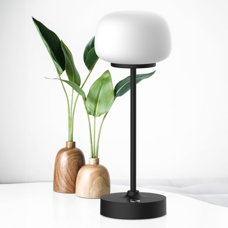 Dekorativní stolní lampa LED 1,8 W 150 lm 2700K teplá černá Rimini Sanico Goldlux