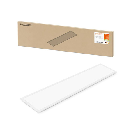 LED panel Kancelářské svítidlo Stropní svítidlo 33W 4320lm 3000K Warm Dimmable Surface mounted Flush mounted White 120x30cm UGR19 Comfort Ledvance