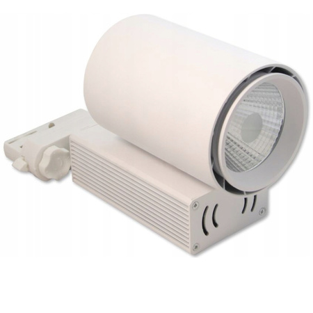 LED dráhové světlo 30W 4000K lampa pro 3fázové dráhy bílá