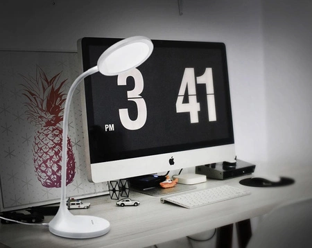 Stolní LED lampa VIDEX stmívatelná flexibilní 20W 4100K bílá