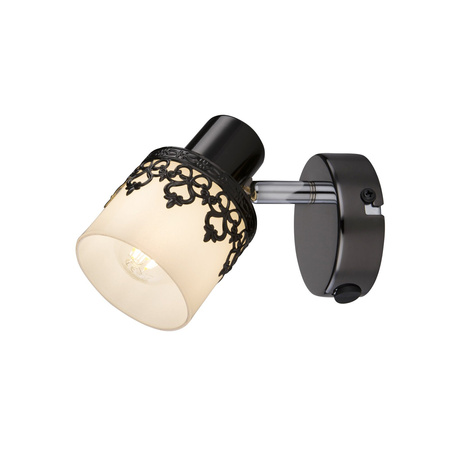 Nástěnné bodové svítidlo E14 Black Vintage Lacey 5341 Rabalux