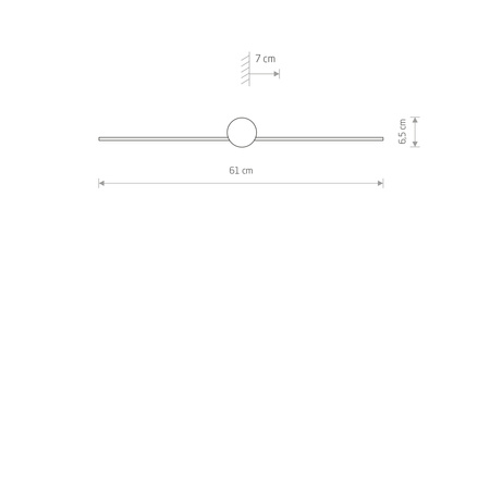 PIN S 8127 Nowodvorski Nástěnná lampa Černá LED IP44 Moderní nástěnná lampa