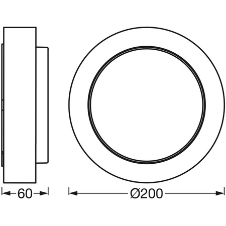 Nástěnné svítidlo fasádní nástěnné svítidlo 8W 370lm 3000K Endura STYLE DISC WALL LEDVANCE