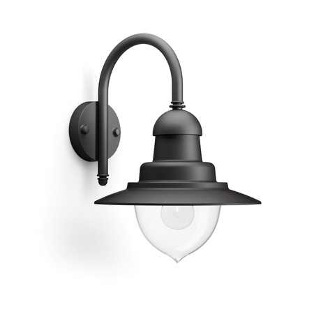 Zahradní lampa LED nástěnná lampa RAINDROP myGarden E27 IP44 Downward Lantern Černá PHILIPS