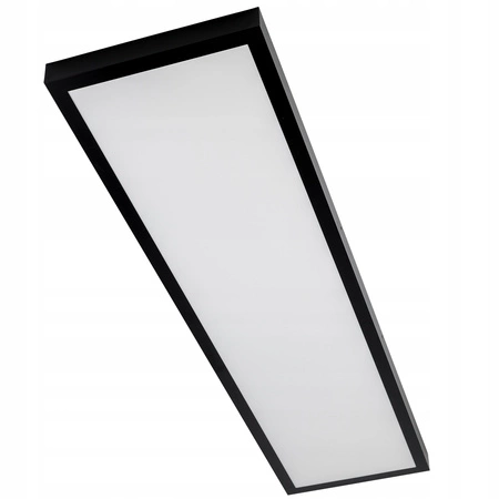LED panel 120x30 Zásobník pro povrchovou montáž 50W 4500lm 4000K Neutral Black Ecolight