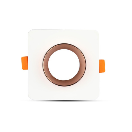 Zápustná montáž GU10 Square bílá/růžově zlatá Beton VT-862 V-TAC - záruka 5 let