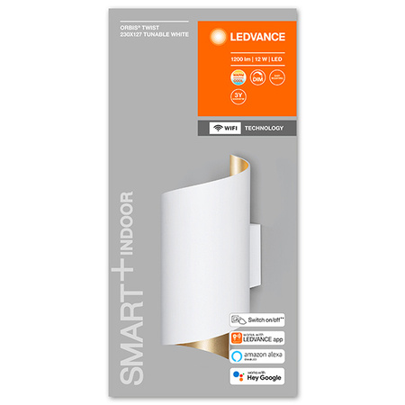 Nástěnné svítidlo SMART+ WIFI Chytré nástěnné svítidlo 12W ORBIS TWIST WHITE LEDVANCE