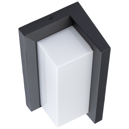 Zahradní lampa LED nástěnná lampa 12W architektonické svítidlo obdélník Lagos černá se senzorem pohybu