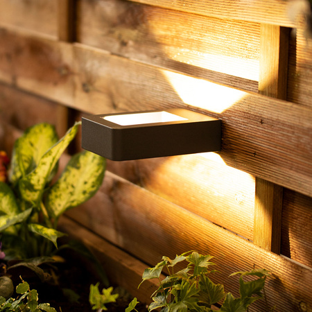 Svítidlo zahradní lampa FASÁDNÍ STĚNOVÁ LED lampa 6W Malta černá