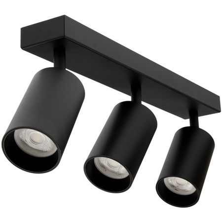 Stropní svítidlo 3x GU10 SPOT LED svítidlo QUALIS III Black