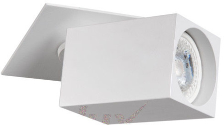 Bodové pohyblivé bílé stropní svítidlo SPOT CHIRO GU10 hranaté Kanlux