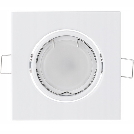 Halogenová Podhledové svítidlo GU10, MR16 Nastavitelná Čtvercová Bílý Plech PICTOR LUMILED