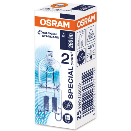 Halogenová žárovka G9 kapsle 25W 260lm 230V do trouby OSRAM