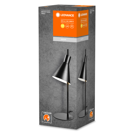 Dekorativní stolní lampa LED 5W 260lm 3000K Warm Black Decor Ledvance