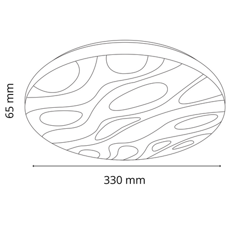 Plafond LED stropní svítidlo 18W 1850lm 4000K neutrální 120° bílá IP44 Cloud Sanico Goldlux